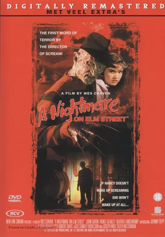 A Nightmare On Elm Street - Dutch Movie Cover