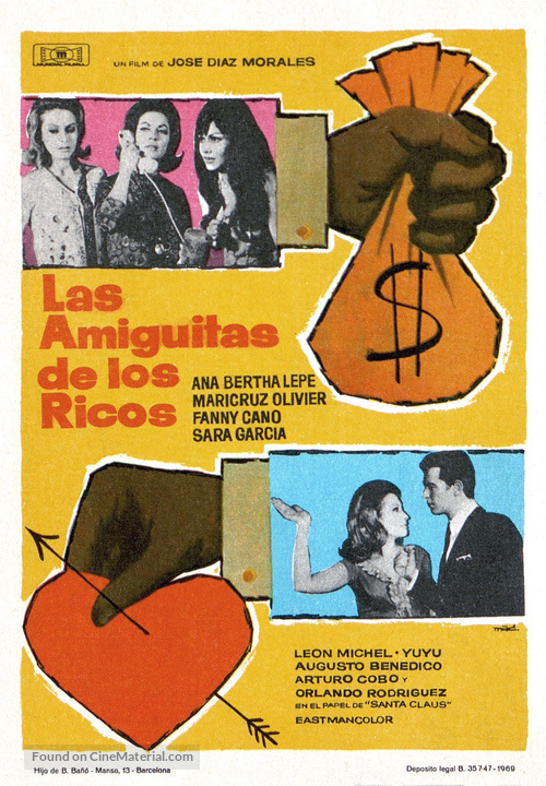 Las amiguitas de los ricos - Spanish Movie Poster