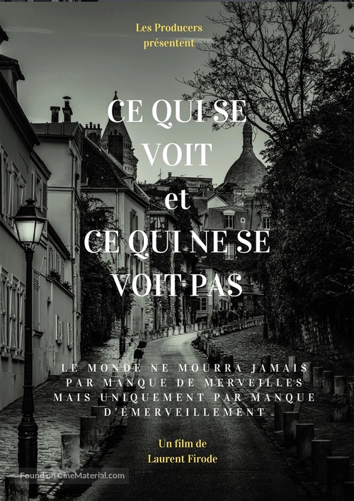 Ce qui se voit et ce qui ne se voit pas - French Movie Poster