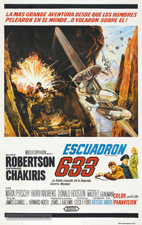 633 Squadron - Argentinian Movie Poster