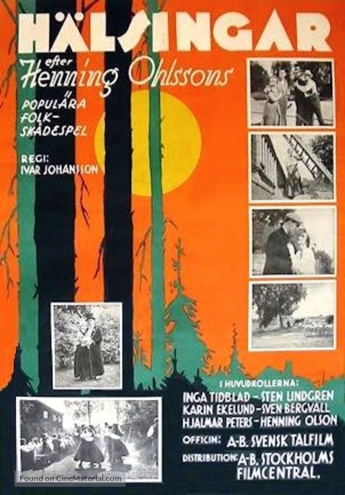 H&auml;lsingar - Swedish Movie Poster