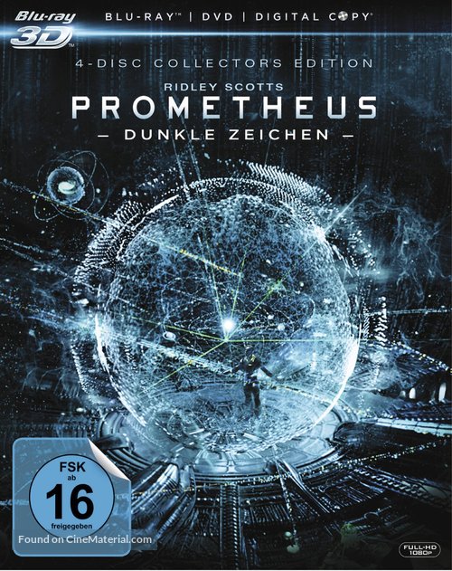 Prometheus - German Blu-Ray movie cover