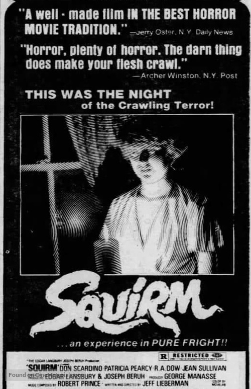 Squirm - poster