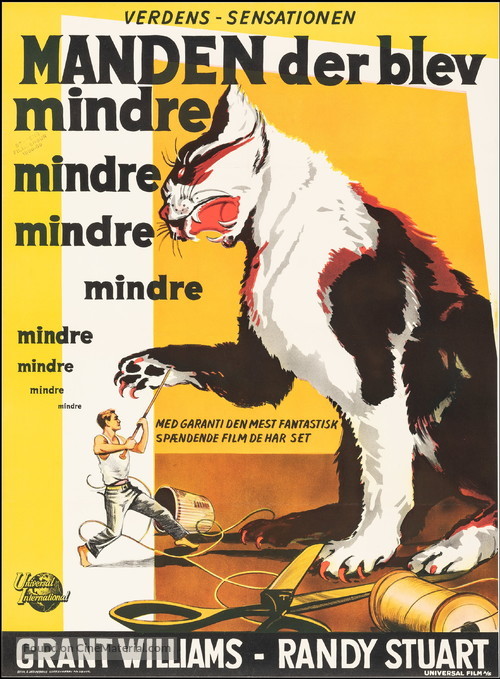 The Incredible Shrinking Man - Danish Movie Poster