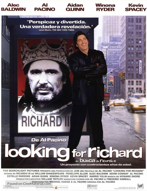 Looking for Richard - Spanish Movie Poster