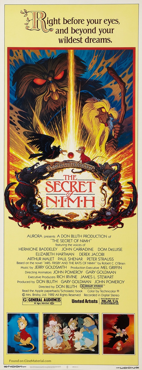 The Secret of NIMH - Movie Poster