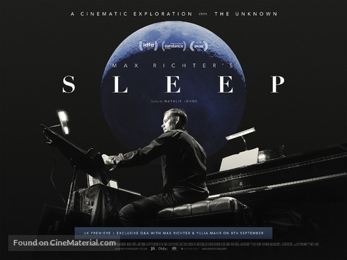 Max Richter&#039;s Sleep - British Movie Poster