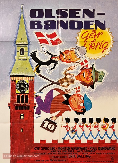 Olsen-banden g&aring;r i krig - Danish Movie Poster