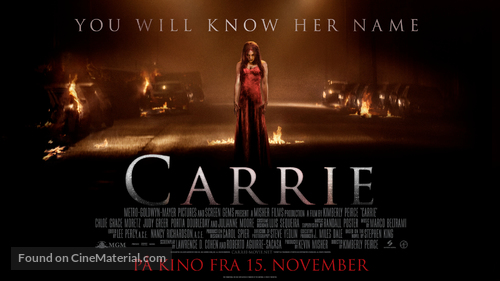 Carrie - Norwegian Movie Poster