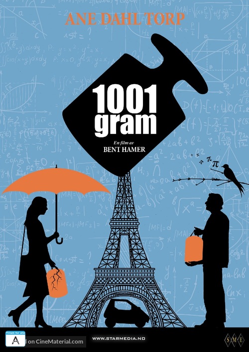 1001 Gram - Norwegian DVD movie cover