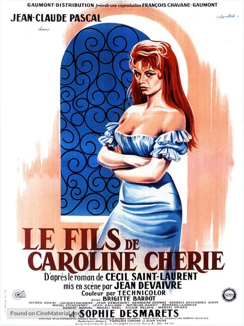 Fils de Caroline ch&eacute;rie, Le - French Movie Poster