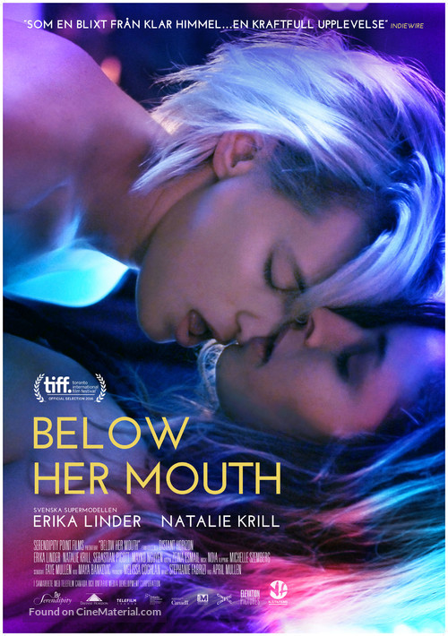 Below Her Mouth - Swedish Movie Poster