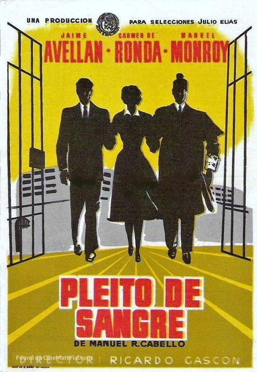 Pleito de sangre - Spanish Movie Poster