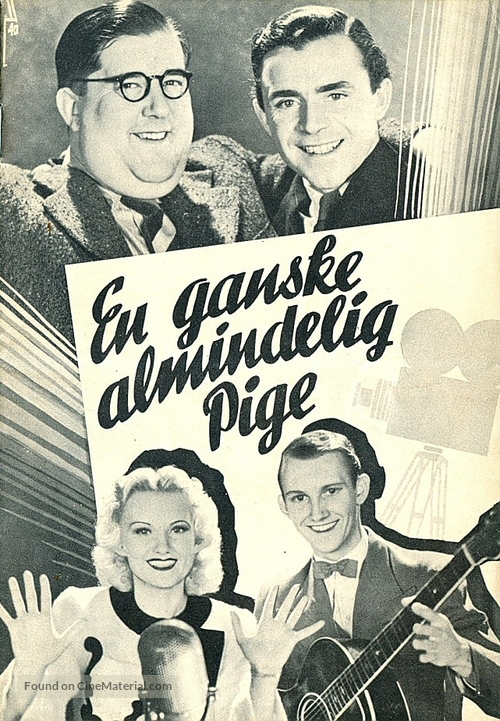 En ganske almindelig pige - Danish Movie Poster