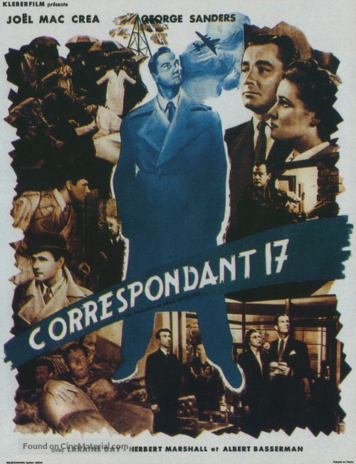 Foreign Correspondent - French Movie Poster