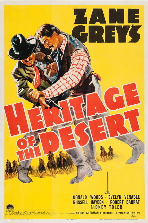 Heritage of the Desert - Movie Poster