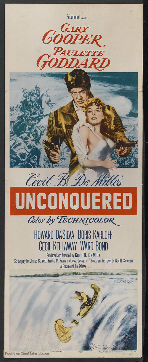 Unconquered - Theatrical movie poster