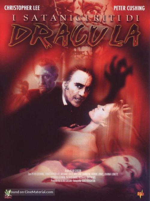 The Satanic Rites of Dracula - Italian DVD movie cover