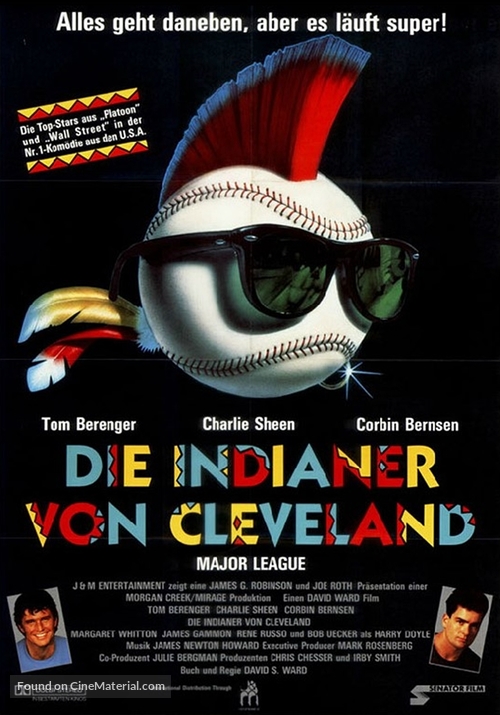 Major League - German Movie Poster