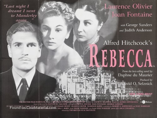 Rebecca - British Movie Poster