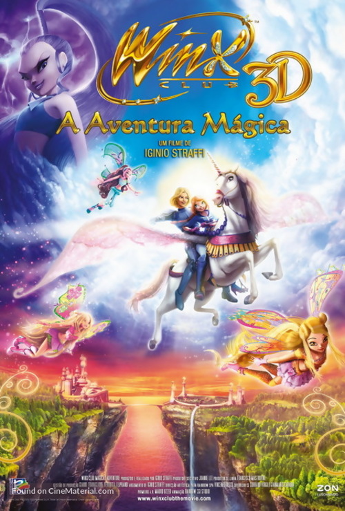 Winx Club 3D: Magic Adventure - Portuguese Movie Poster