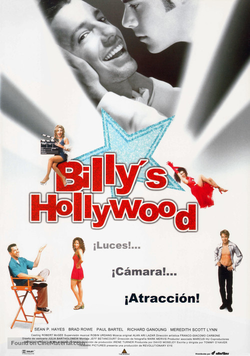 Billy&#039;s Hollywood Screen Kiss - Spanish Movie Poster