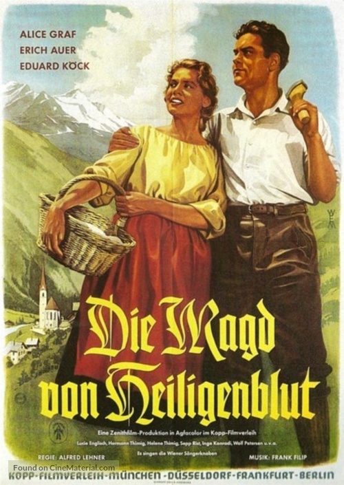 Die Magd von Heiligenblut - German Movie Poster