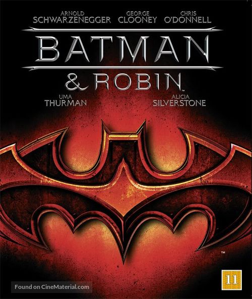 Batman And Robin - Danish Blu-Ray movie cover