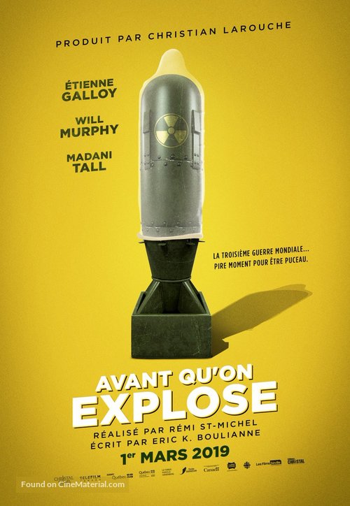 Avant qu&#039;on explose - Canadian Movie Poster