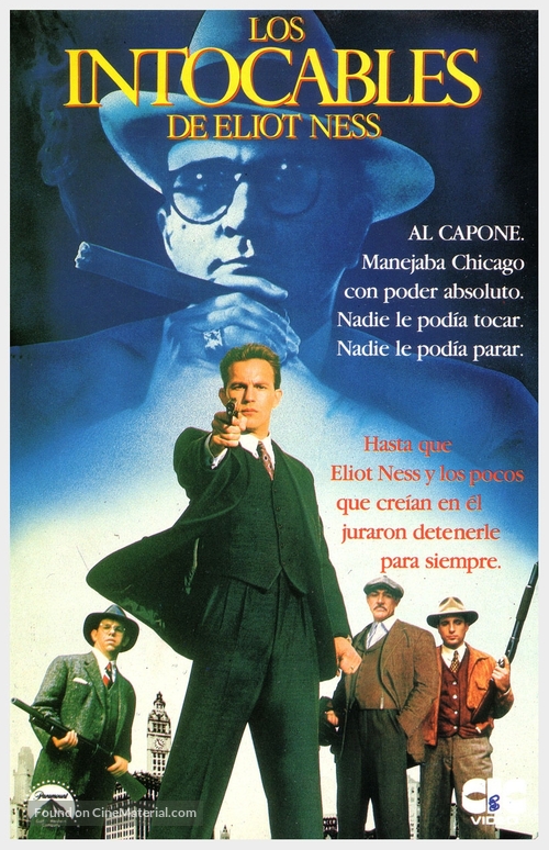 The Untouchables - Spanish VHS movie cover