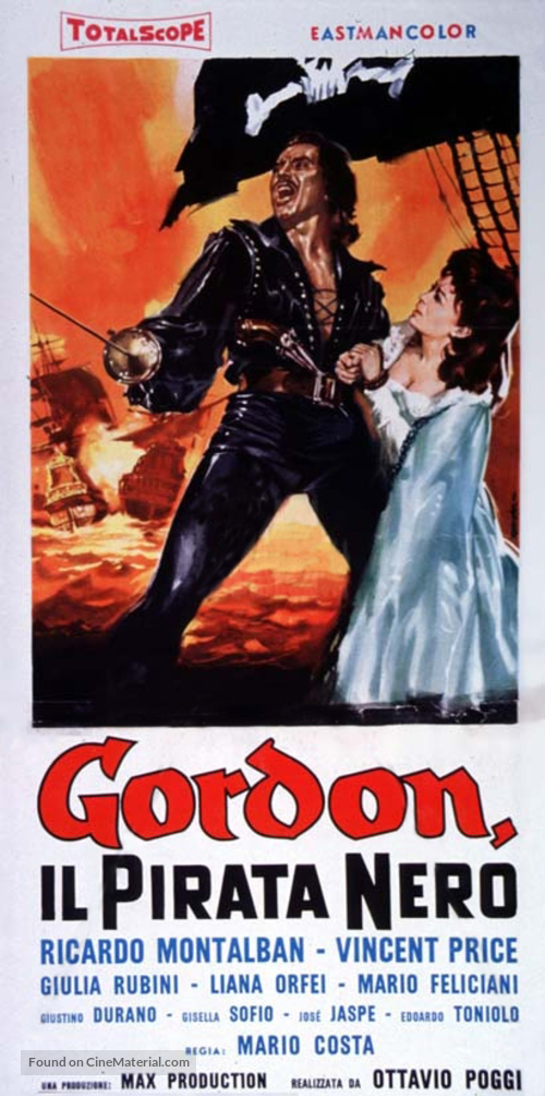 Gordon, il pirata nero - Italian Movie Poster