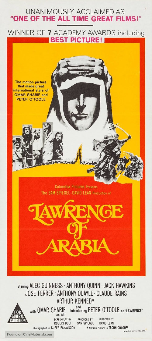 Lawrence of Arabia - Australian Movie Poster