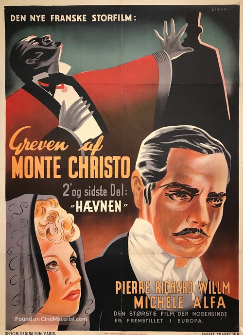 Le comte de Monte Cristo, 2&egrave;re &eacute;poque: Le ch&acirc;timent - Danish Movie Poster