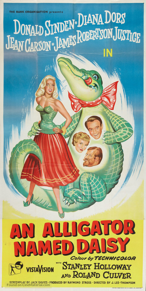 An Alligator Named Daisy - British Theatrical movie poster