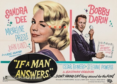 If a Man Answers - British Movie Poster