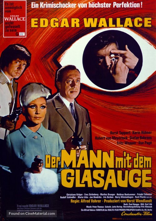 Der Mann mit dem Glasauge - German Movie Poster