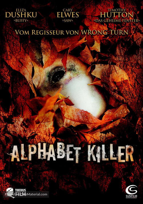 The Alphabet Killer - German Movie Cover