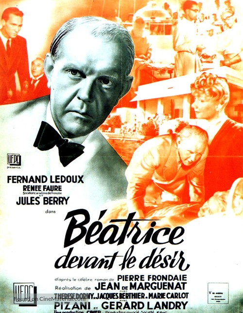 B&eacute;atrice devant le d&eacute;sir - French Movie Poster