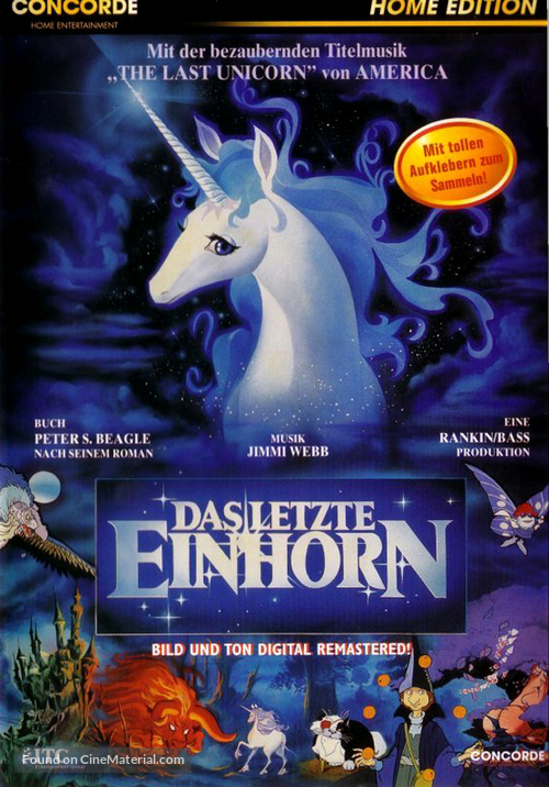 The Last Unicorn - German Movie Cover