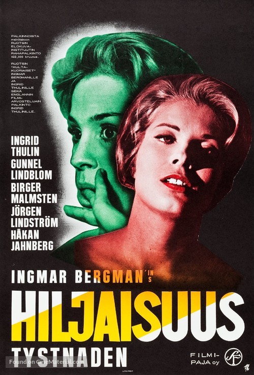 Tystnaden - Finnish Movie Poster