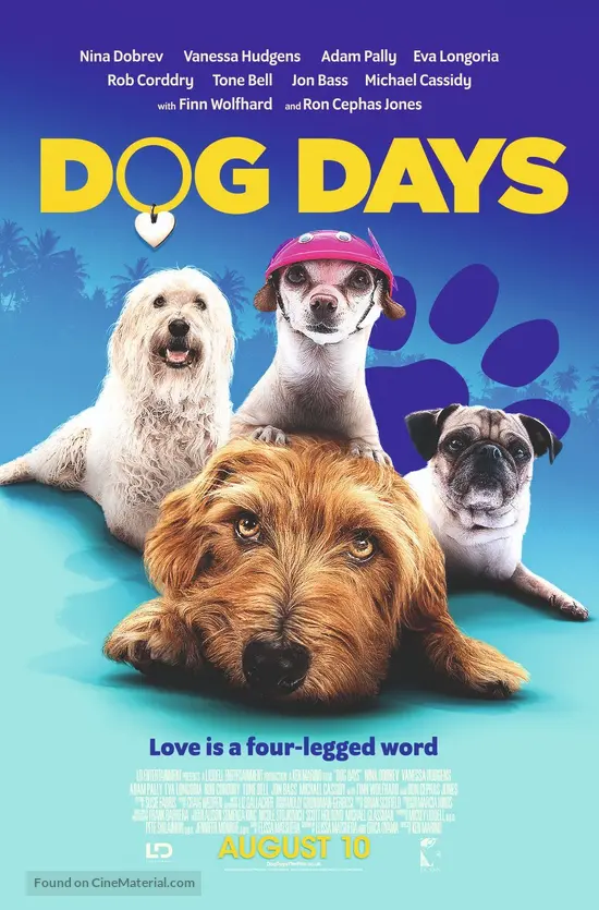 Download Dog Days 2018 British Movie Poster For iPhone Wallpaper Dog Days 2018 British Movie Poster For Android Free