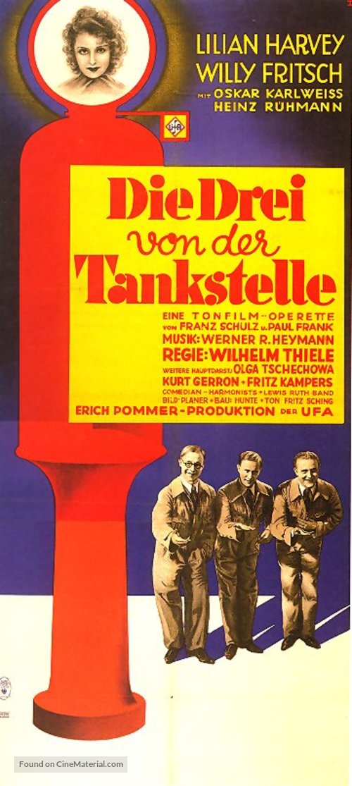 Die drei von der Tankstelle - German Movie Poster