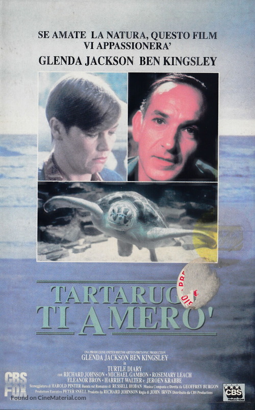 Turtle Diary - Italian VHS movie cover