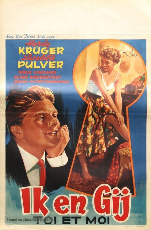 Ich und Du - Belgian Movie Poster