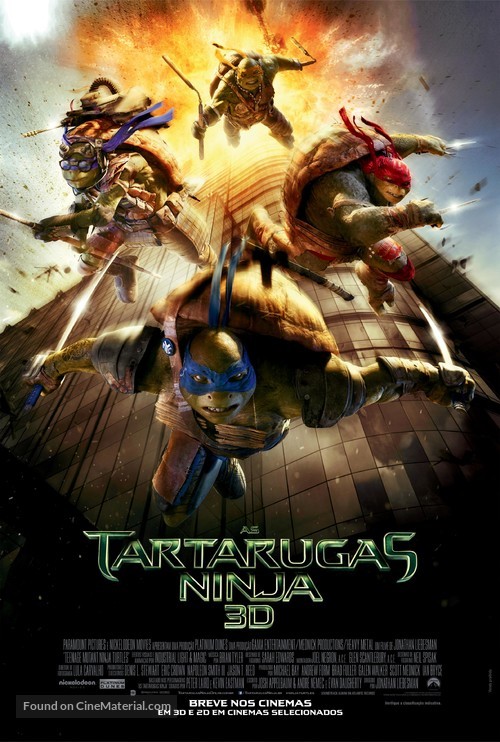 Teenage Mutant Ninja Turtles - Brazilian Movie Poster