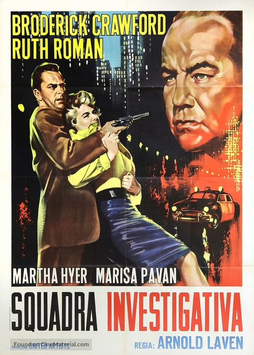 Down Three Dark Streets - Italian Movie Poster