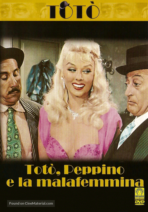 Tot&ograve;, Peppino e... la malafemmina - Italian DVD movie cover