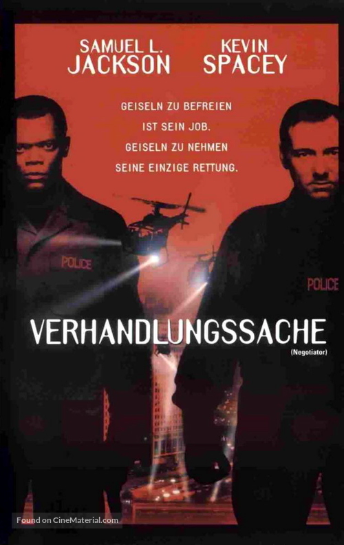 The Negotiator - German VHS movie cover