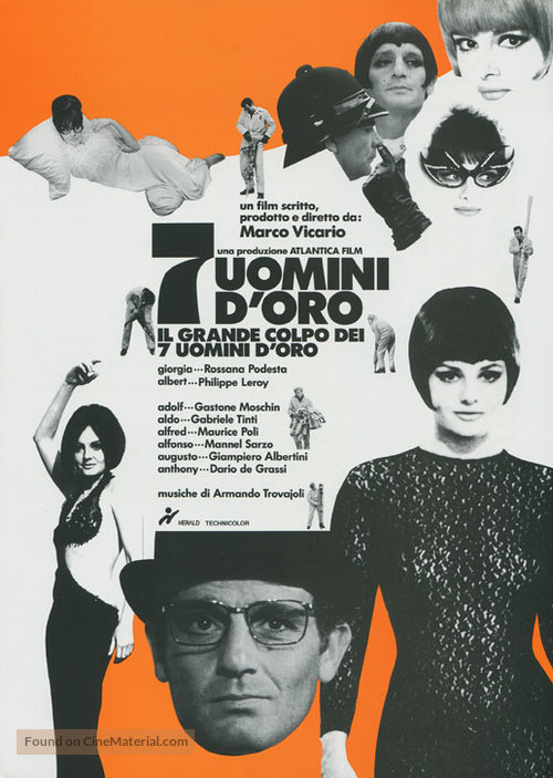 Sette uomini d&#039;oro - Italian Re-release movie poster