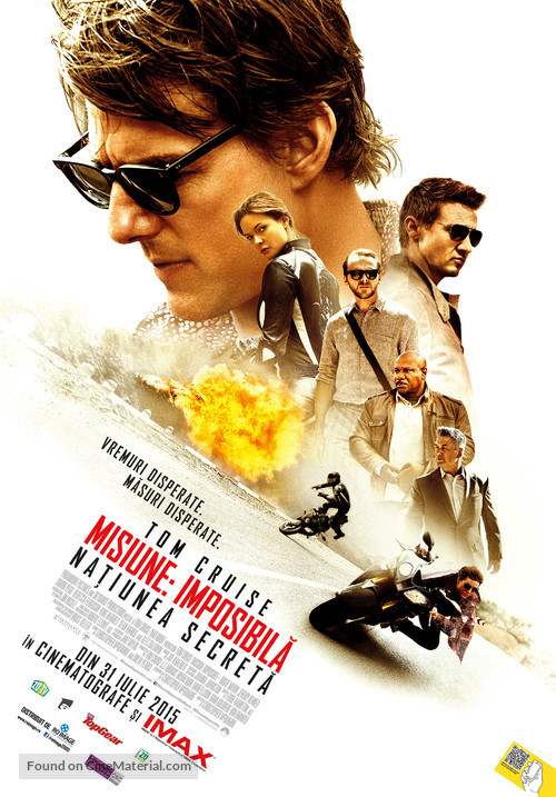 Mission: Impossible - Rogue Nation - Romanian Movie Poster